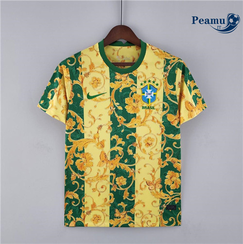 Maglia Calcio Brasile training Giallo/Vert 2022-2023 P228582