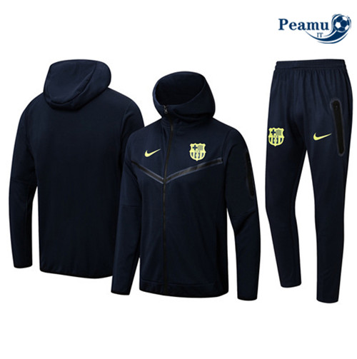 Tuta Calcio - Felpa con cappuccio Barcellona Nero 2022-2023 P228686