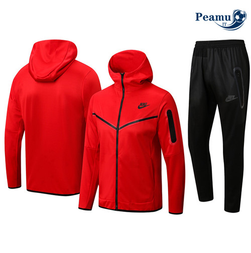 Tuta Calcio - Felpa con cappuccio Nike Rosso 2022-2023 P228658