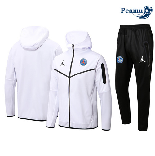 Tuta Calcio - Felpa con cappuccio Paris PSG Bianco 2022-2023 P228699