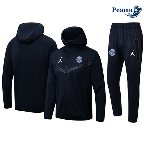 Tuta Calcio - Felpa con cappuccio Paris PSG Nero 2022-2023 P228700