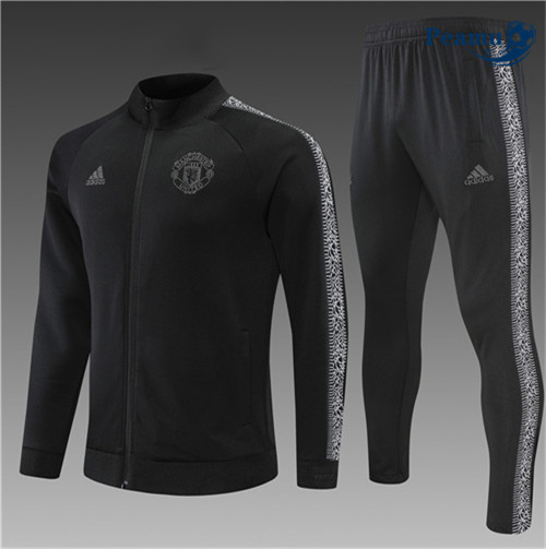 Tuta Calcio - Giacca Bambino Manchester United Nero 2022-2023 P228714