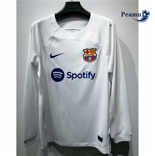 Maglia Calcio Barcelona Segunda Manga larga 2023