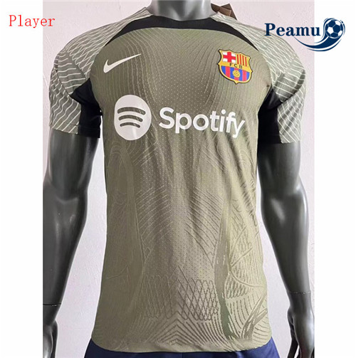 Maglia Calcio Player Barcelona Training Verde 2023