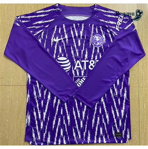 Maglia Calcio Club AmericaPortero Manga Larga Púrpura 2023