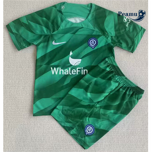 Maglia Calcio Atletico Madrid Bambino Portero Verde 2023