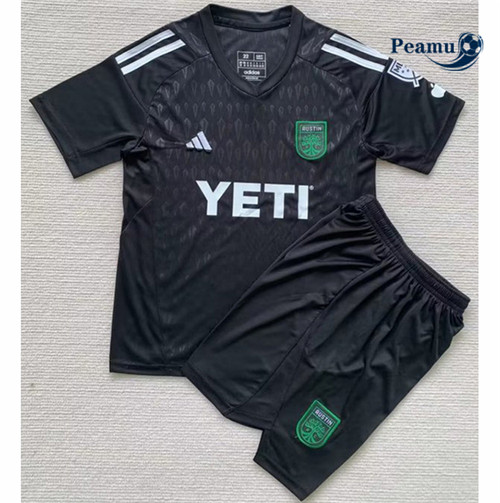 Maglia Calcio Austin Bambino Portero Negro 2023