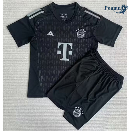 Maglia Calcio Bayern Monaco Bambino Portero Negro 2023
