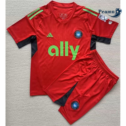Maglia Calcio Charlotte Bambino Rojo 2023
