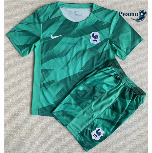 Maglia Calcio Francia Bambino Portero 2023