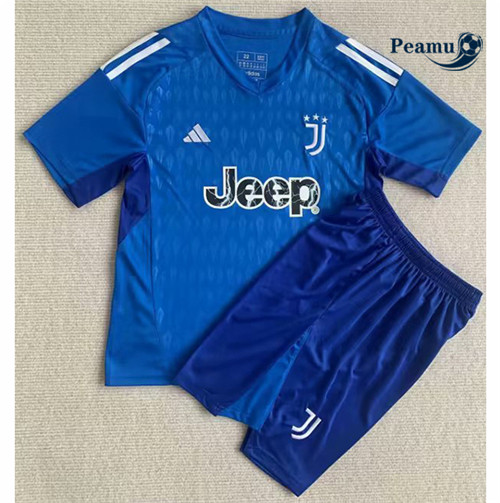 Maglia Calcio Juventus Bambino Portero Azul 2023