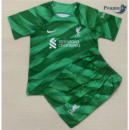 Maglia Calcio Liverpool Bambino Portero Verde 2023