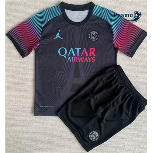 Maglia Calcio Paris PSG Bambino Negro 2023