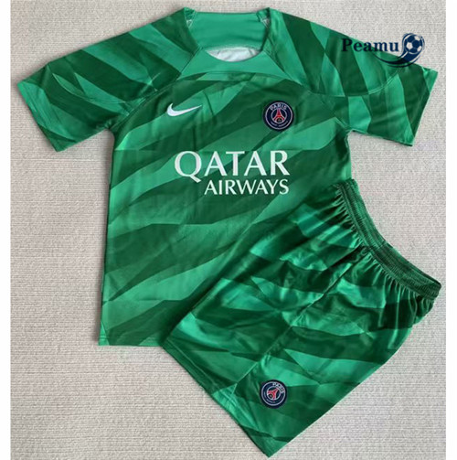 Maglia Calcio PSG Bambino Portero Verde 2023