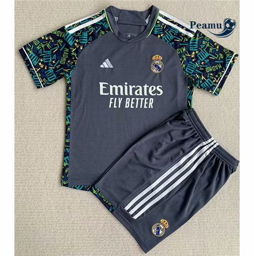 Maglia Calcio Real Madrid Bambino Gris 2023