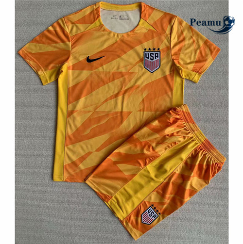 Maglia Calcio Estados Unidos Bambino Portero Amarillo 2023