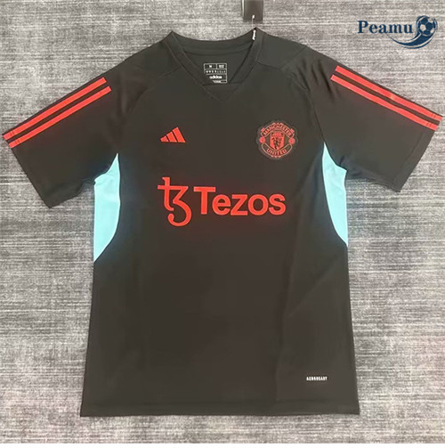 Maglia Calcio Manchester UnitedTraining Negro 2023