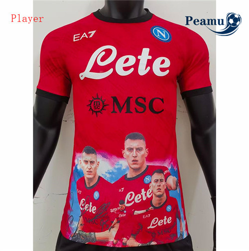 Maglia Calcio Player SSC Napoli Rojo 2023