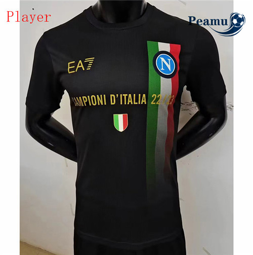 Maglia Calcio Player SSC Napoli Negro 2023