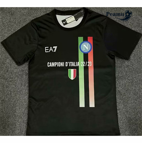 Maglia Calcio SSC Napoli champions Negro 2023