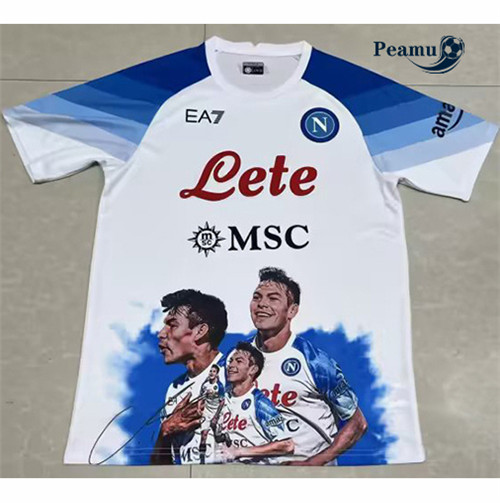 Maglia Calcio SSC Napoli champions Blanco 2023