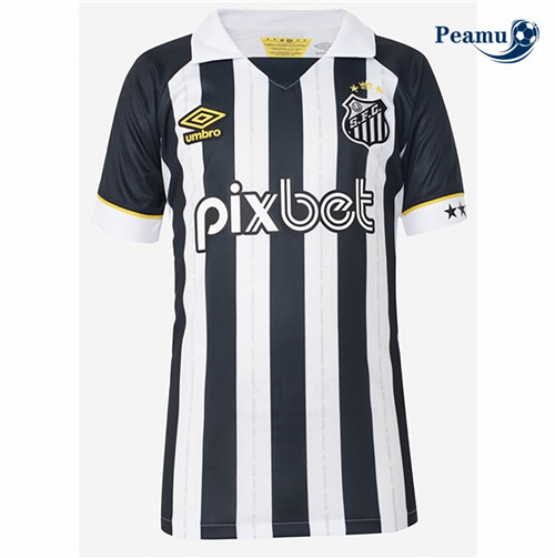 Maglia Calcio Santos Segunda Negro 2023