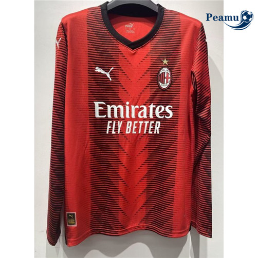 Peamu Maglia Calcio AC Milan Prima Manica lunga 2023-2024