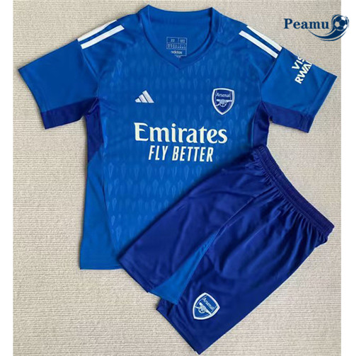 Peamu Maglia Calcio Arsenal Bambino Portiere Blu 2023-2024