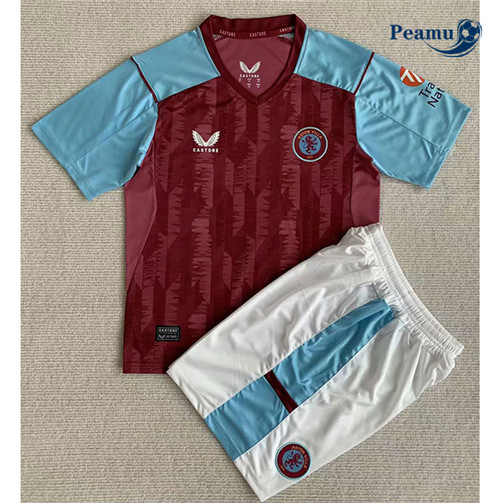 Peamu Maglia Calcio Aston Villa Bambino Prima 2023-2024