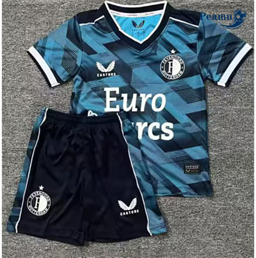 Peamu Maglia Calcio Feyenoord Bambino Blu 2023-2024