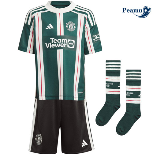 Peamu Maglia Calcio Manchester United Bambino Seconda 2023-2024