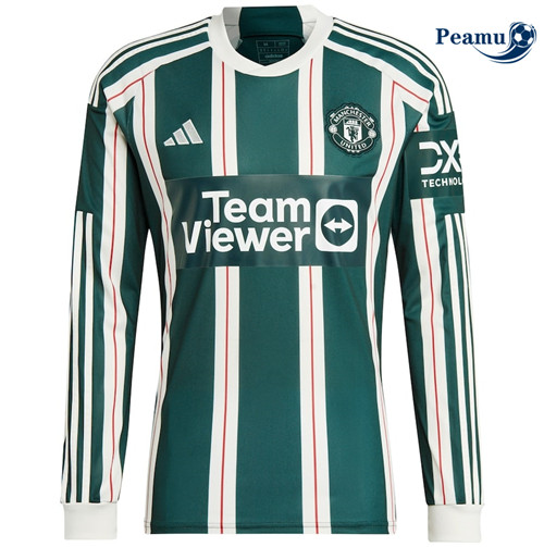 Peamu Maglia Calcio Manchester United Seconda Manica lunga 2023-2024