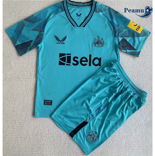 Peamu Maglia Calcio Newcastle United Bambino Blu 2023-2024