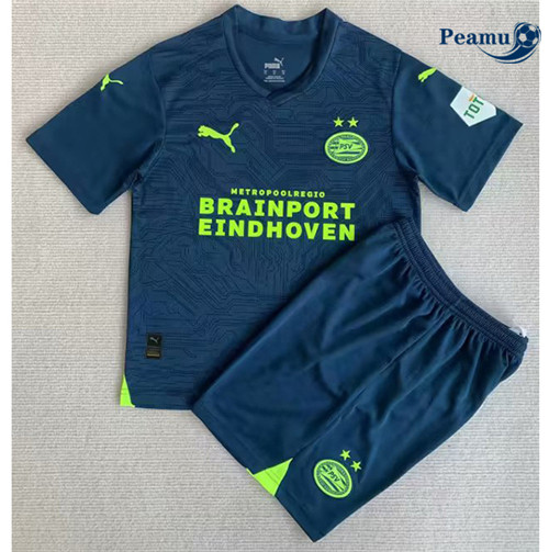 Peamu Maglia Calcio PSV Eindhoven Bambino Seconda 2023-2024