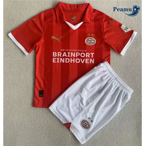 Peamu Maglia Calcio PSV Eindhoven Bambino Prima 2023-2024