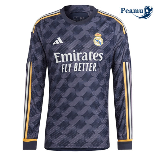 Peamu Maglia Calcio Real Madrid Seconda Manica lunga 2023-2024