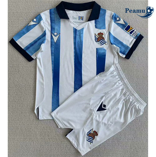 Peamu Maglia Calcio Real Sociedad Bambino Prima 2023-2024