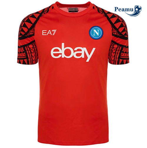 Peamu Maglia Calcio SSC Napoli Rosso 2023-2024