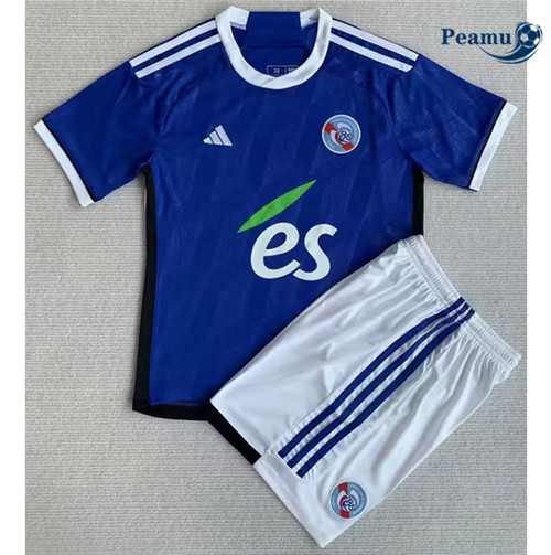 Peamu Maglia Calcio Strasbourg Bambino Prima 2023-2024