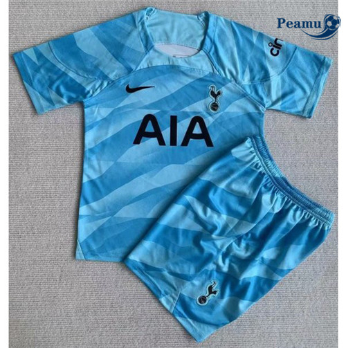 Peamu Maglia Calcio Tottenham Hotspur Bambino Portiere Blu 2023-2024