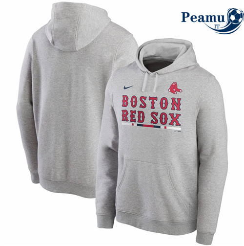 Peamu - Felpa con cappuccio Boston Rosso Sox