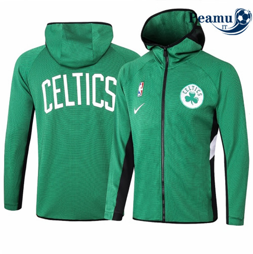 Peamu - Giacca Tuta Calcio A Capuche Boston Celtics - Verde