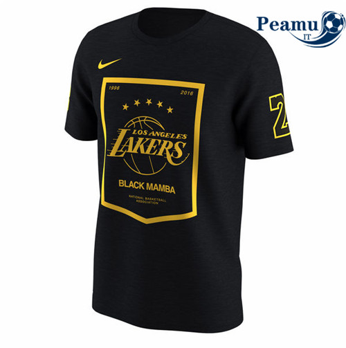 Peamu - Maglia Calcio Los Angeles Lakers - Nero Mamba