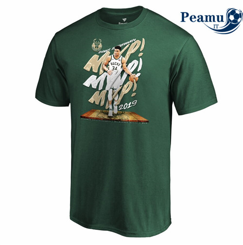 Peamu - Maglia Calcio Milwaukee Bucks - Giannis Antetokounmpo MVP 2019