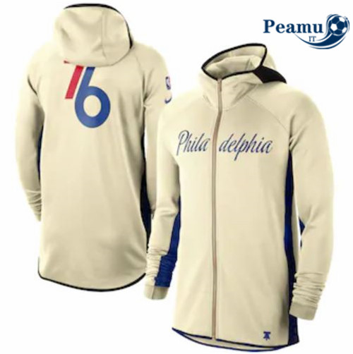 Peamu - Giacca Tuta Calcio A Capuche Philadelphia 76ers - Crème