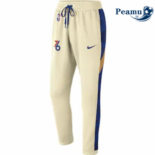 Peamu - Pantaloni Thermaflex Philadelphia 76ers - Crème