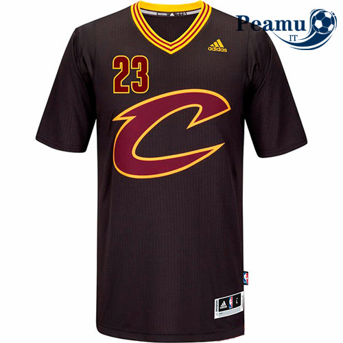 Peamu - LeBron James, Cleveland Cavaliers - Nero Sleeve Swingman