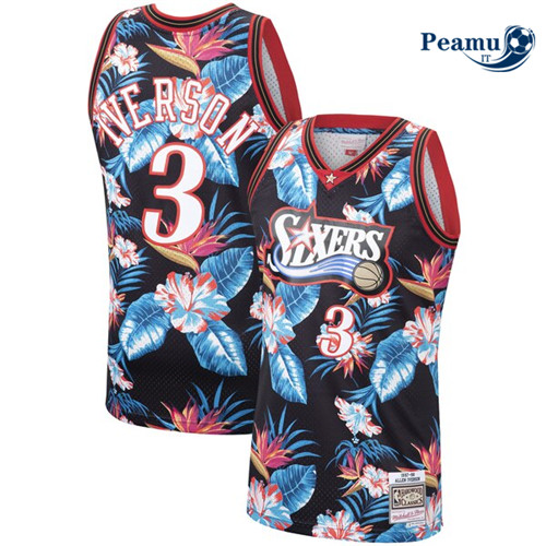 Peamu - Allen Iverson, Philadelphia 76ers - Mitchell & Ness Floral Pack