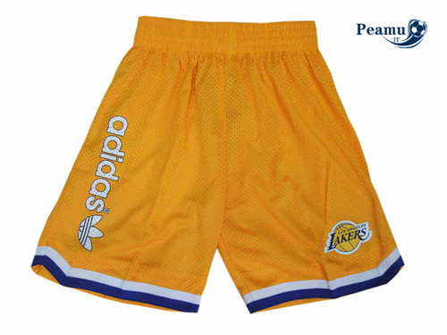 Peamu - Pantaloncini Los Angeles Lakers RETRO [Amarillo]
