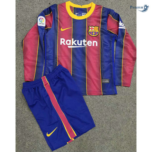 Maglia Calcio Barcellona Bambino Prima Manica lunga 2020-2021